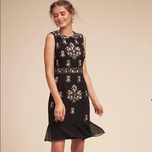 Anthropologie Bhldn Petra Dress - 2 Black Sequin